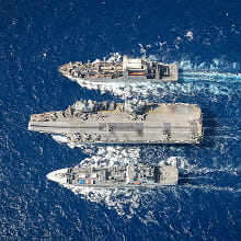 Carrier Strike Group sailing