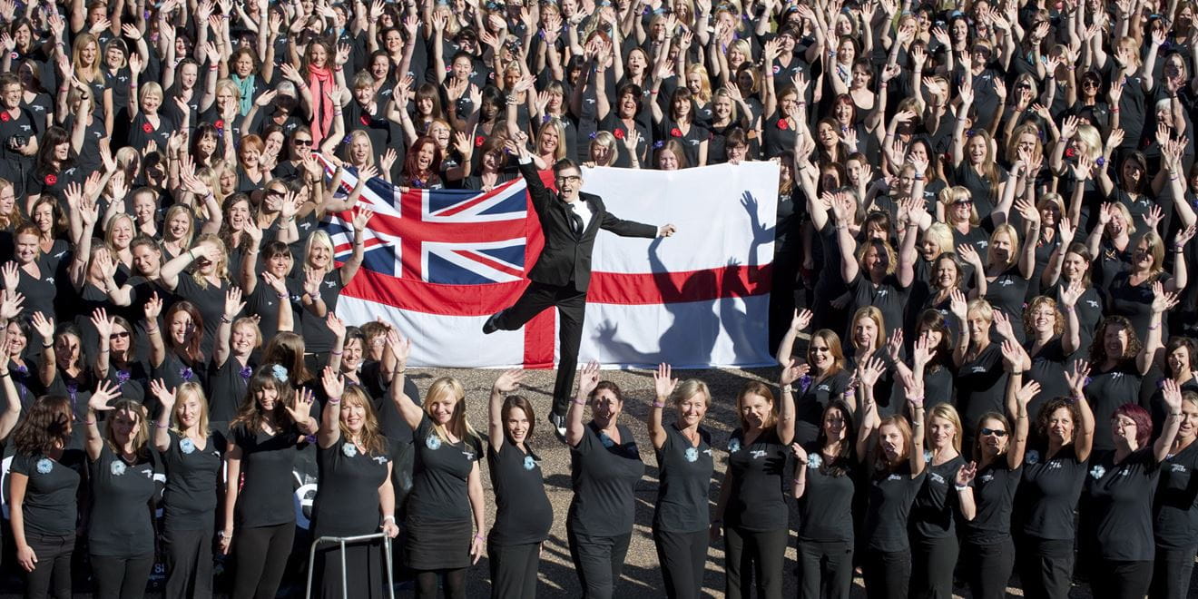 Royal-Navy-Local-Support-Offices-01-Get-Involved Gareth Malone surrounded by over 600 members of the military wives choir