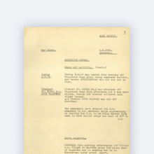 War diaries 1941 March Days 1 - 15