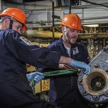Two engineers at work