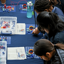 Children working on STEM activities