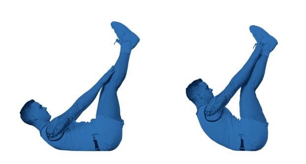 Steps for performing a V-sit
