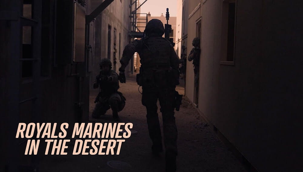 Royal Marines in the Desert