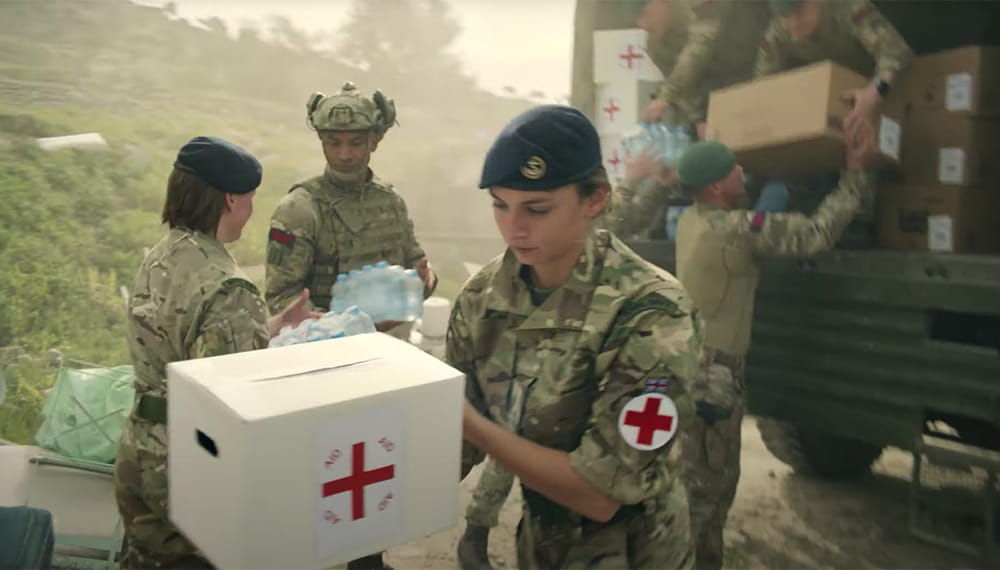 royal-navy-careers-royal-marines-07 Image taken from the "Compassion" Royal Marines video. Royal Marines Commandos are not unflinching machines. You’ll understand that there is a human element in everything we do.