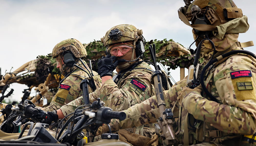 royal-navy-careers-royal-marines-14 Autonomous advance force. Royal Marines and Royal Navy are conducting the very latest experimental exercises, utilising autonomous drone platforms.
