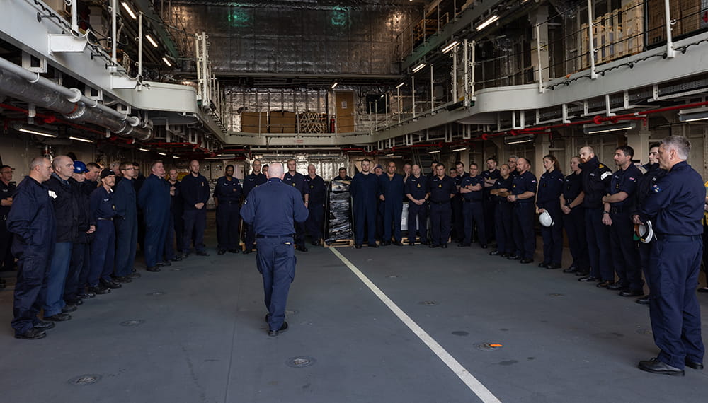  RFA Tidespring returns home. The crew are welcomed home after a successful historic global deployment comes to an end.