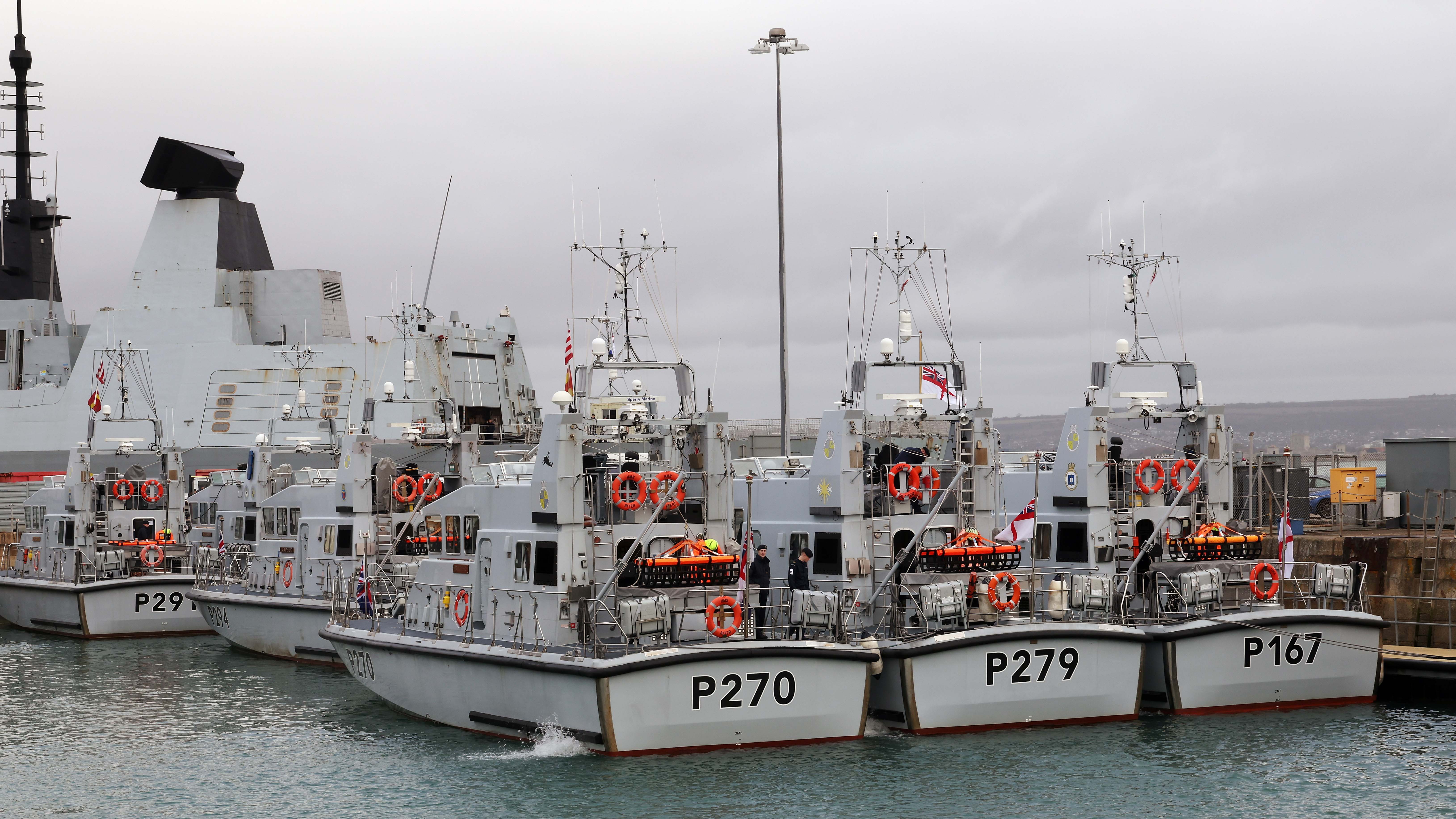 Archer class vessels lined up