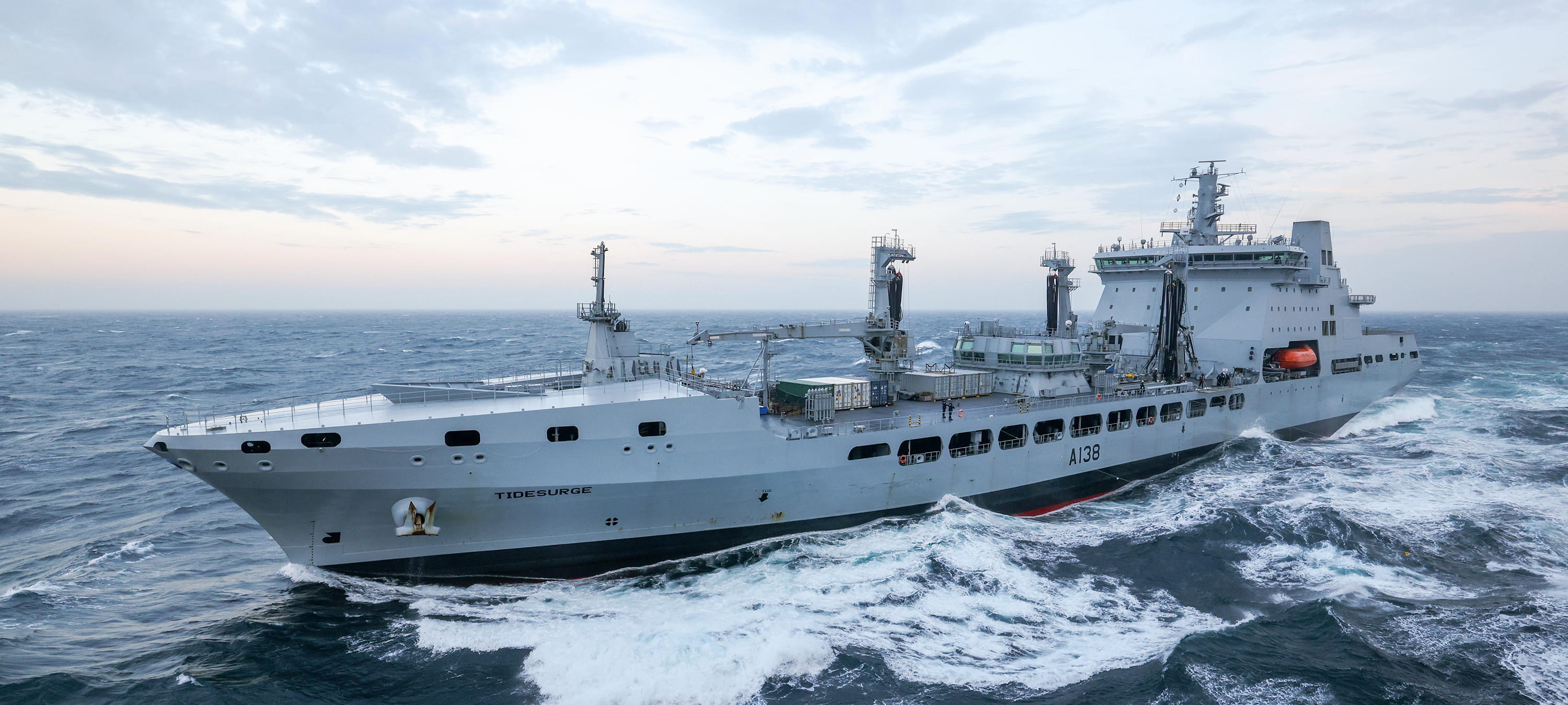 RFA Tidesurge at sea