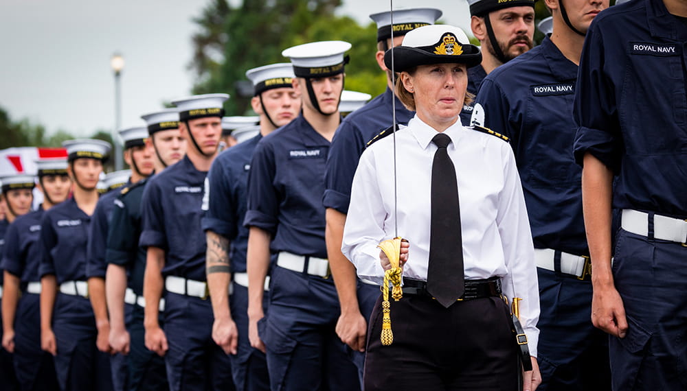 Gun Carriage training at HMS Collingwood
