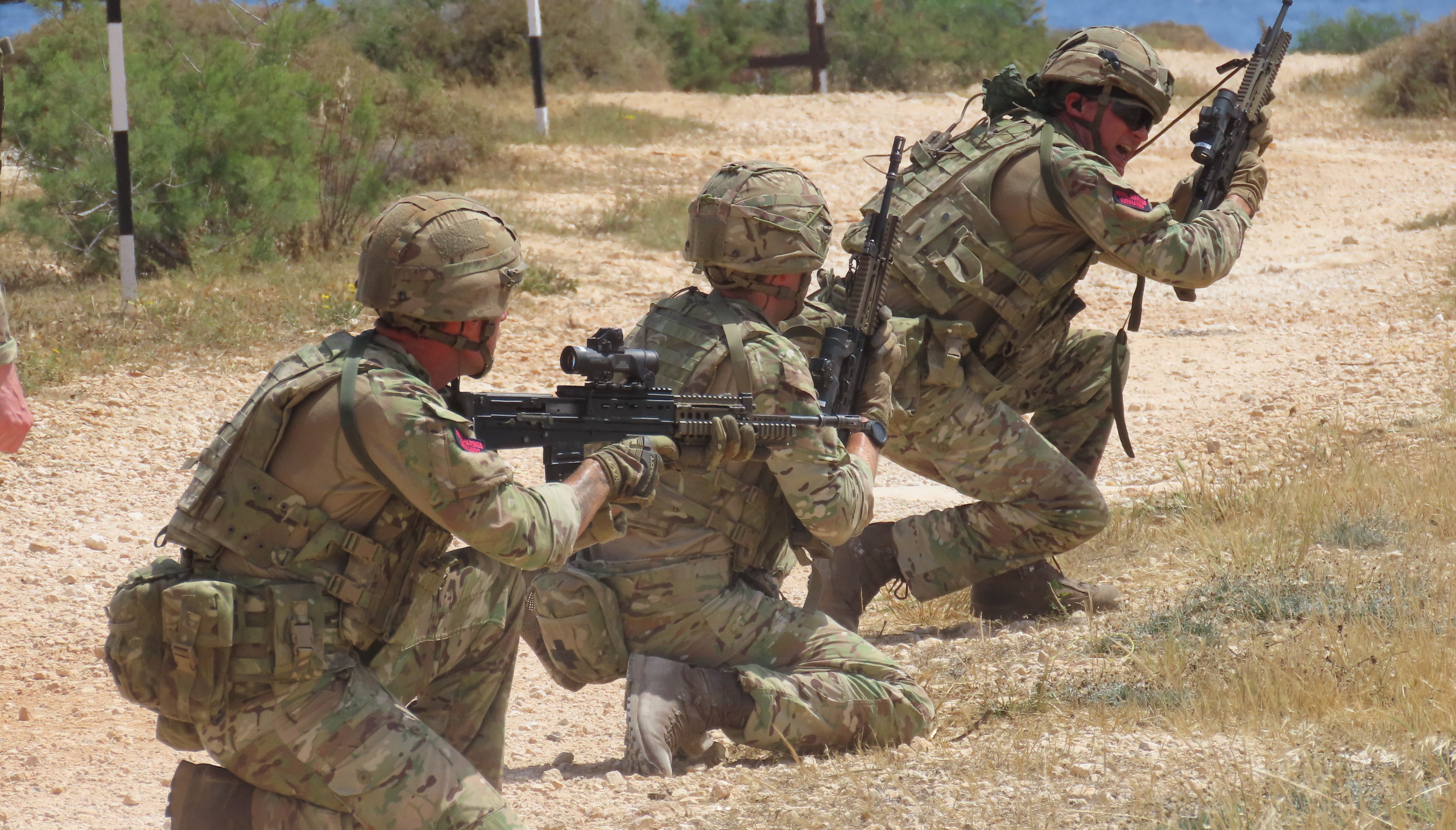 3 Royal Marine Reservists in action 